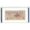 Image 5 : Canada UNC $2 Coin and Bank Note Set – 1986 (Last Year Printed) $2 Bill & 1996 (First Year 