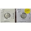 Image 1 : 1894 Victorian & 1906 Edward Silver Canada Dimes