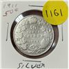 Image 1 : 1911 Canada Silver Fifty Cent Coin