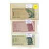 Image 1 : (3) Indonesia Bank Notes (One, Five, Ten Sen)