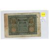 Image 1 : 1920 Germany 100 Marks Banknote