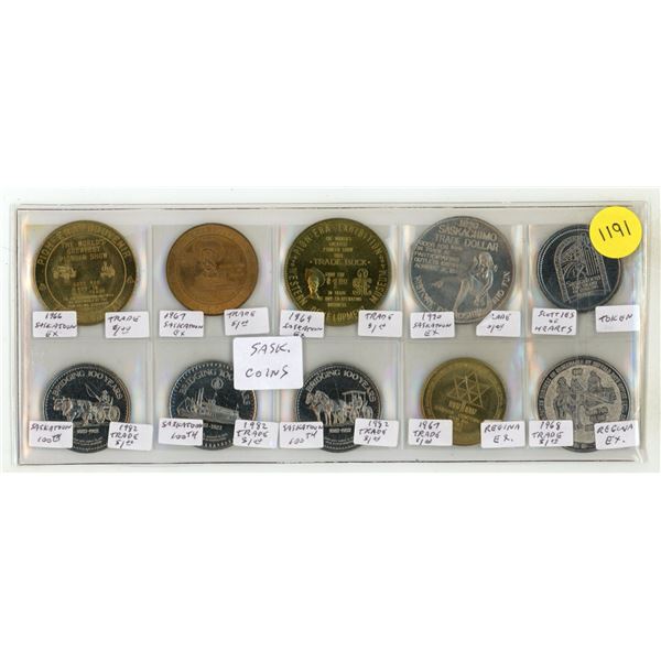 (10) Saskatchewan Tokens / Trade Dollars