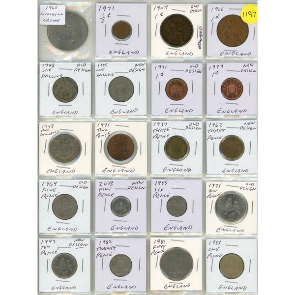 (20) Assorted Britain Coins