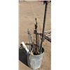 Image 2 : Bucket of longer clamps, squares, etc