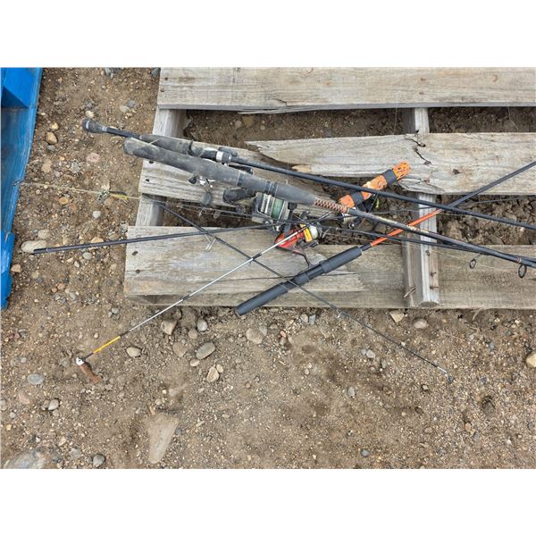 Lot of fishing rods