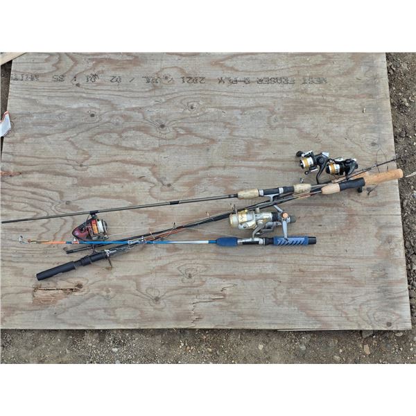Lot of fishing rods