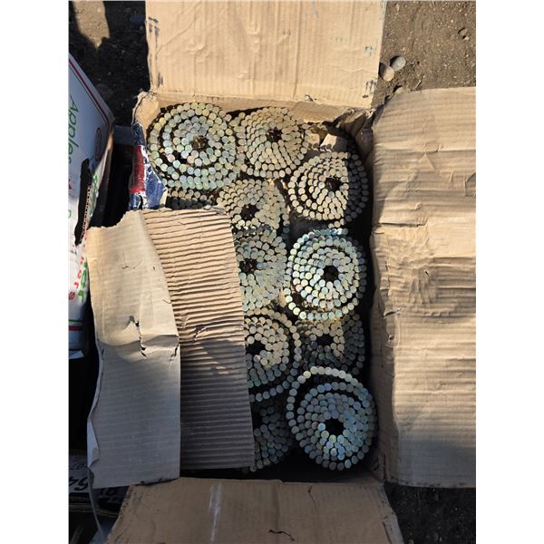 Box full of coiled nails