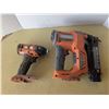 Image 2 : Rigid cordless , brad nailer, impact screwdriver, worklight, with batterys and charger, tested-works