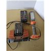 Image 3 : Rigid cordless , brad nailer, impact screwdriver, worklight, with batterys and charger, tested-works