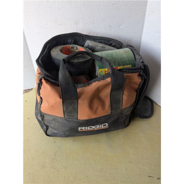 Rigid tool bag full of tape