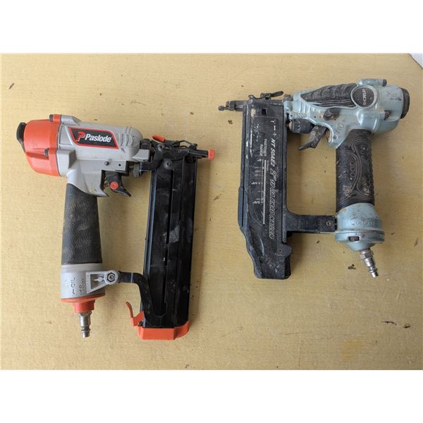2 air powered brad nailers,