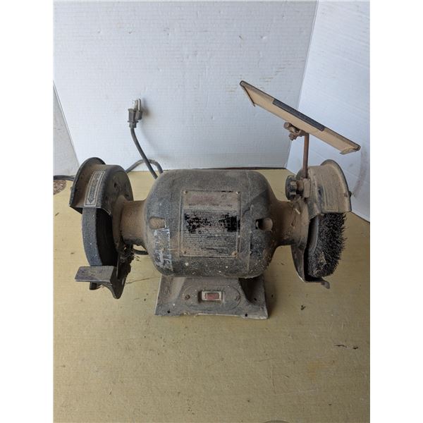 Heavy duty bench grinder