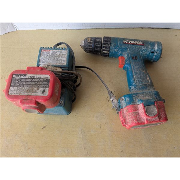 Vintage makita cordless drill with battery's and charger