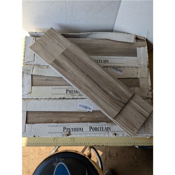 3 boxes plus spares, wood grain pattern tiles