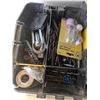 Image 4 : Stanley tool/hardware tray with assorted tools and hardware