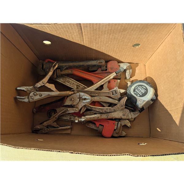Tools- Pipe wrenches, crescent wrenches, etc.