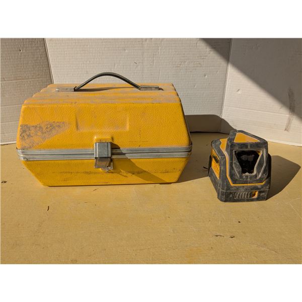 Dewalt Laser level, w/ vintage transit scope