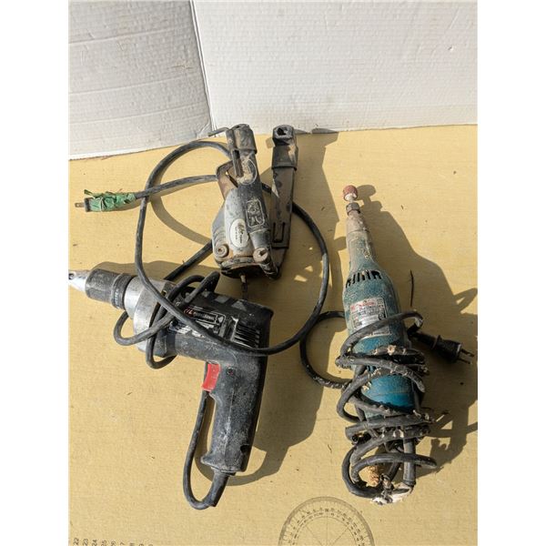 Vintage makita die grinder, drill attachment, etc