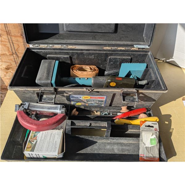 22" toolbox with flooring tools
