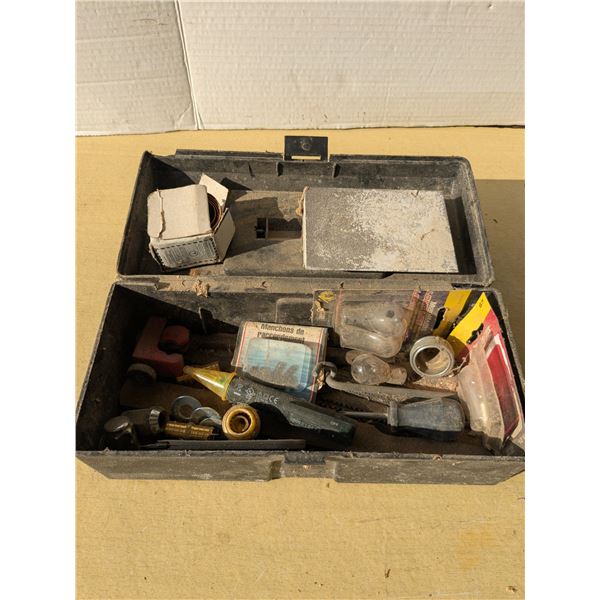 12" tool box with assorted tools