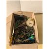 Image 1 : Box of router bits, holesaws, etc