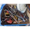 Image 1 : Box of tools, hardhat, heat gun, etc