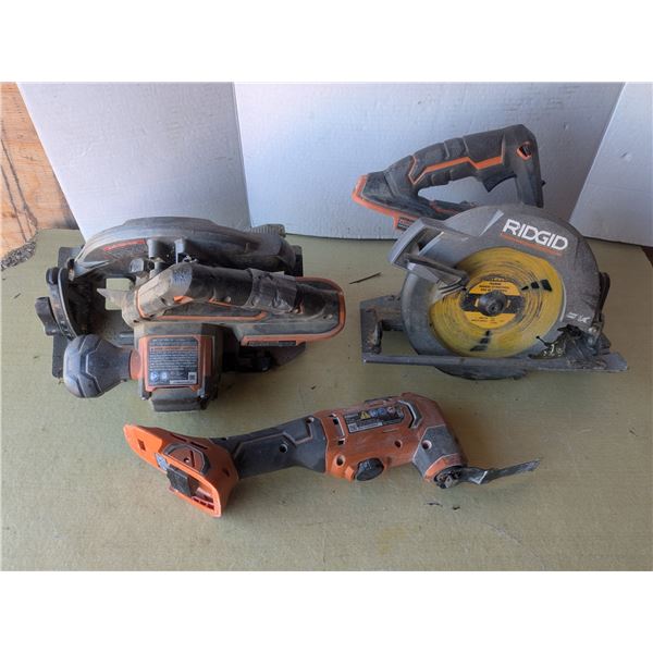 Rigid circular saws and multi tool, untested