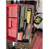 Image 5 : pallet of hardware and tool box with contents