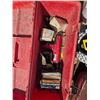 Image 6 : pallet of hardware and tool box with contents