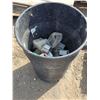 Image 1 : Garbage can full of loose hardware- screws, bolts