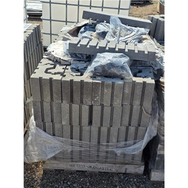 Pallet of stone blocks- for retaining wall