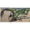Image 1 : John deere front end loader with grapple and brackets- 5ft W- complete