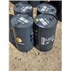 Image 1 : 4- 52L steel oil drums- empty
