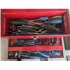 Image 2 : 16" tool box, with assorted screwdrivers etc.