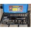 Image 1 : Assorted sockets with ratchet in metal case
