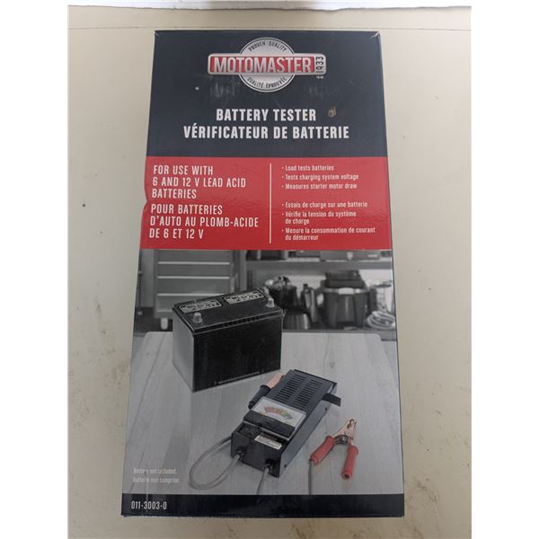 Motomaster battery tester, with original packaging