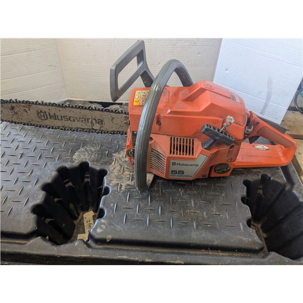 Husqvarna, 55cc, 18" chainsaw, untested-good compression