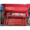 Image 1 : 32" metal toolbox with long craftsman screwdrivers