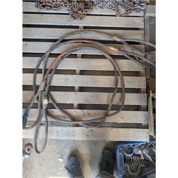 2- 3/4"x12' cable slings