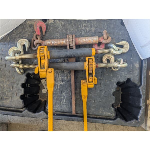 3 ratcheting chain tighteners