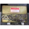 Image 1 : Tap and die set, with metal storage case
