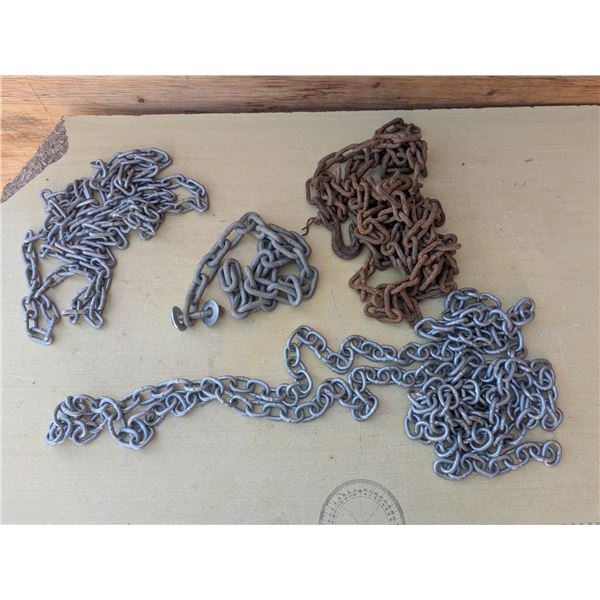 5/26" and 1/4" chain pieces, assorted lengths