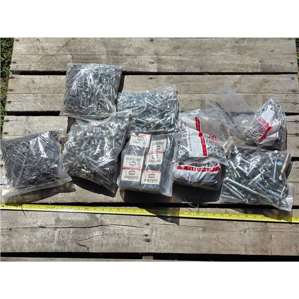 Assorted Hardware Lot – Washers, Bolts, Nails, etc.