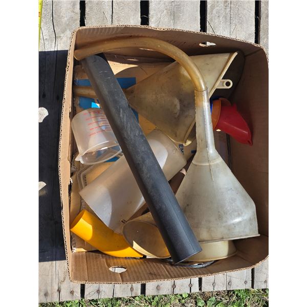 Lot of Asst. Plastic Funnels etc.