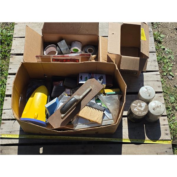Misc. Lot inc. Tapes, Painting Supplies, Fuel Conditioner, etc.