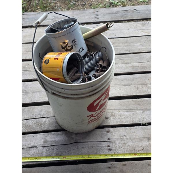 Bucket of Trampoline Springs