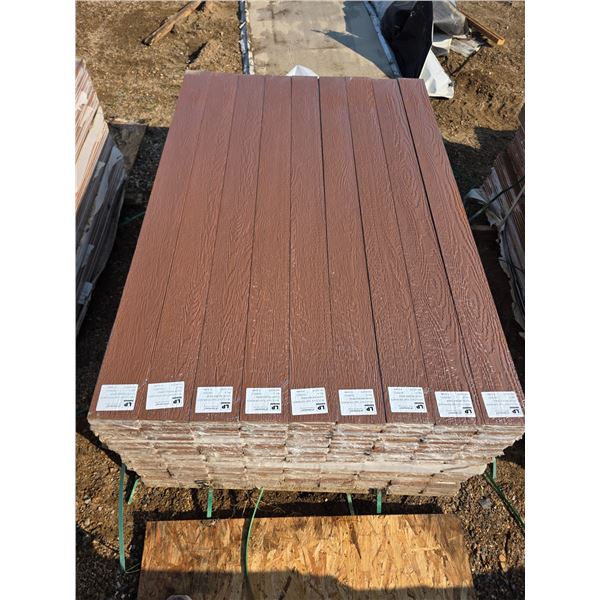 Flat top picket composite fencing-approx  81 bundles- 72" by 5.3"W- 6 pieces per bundle