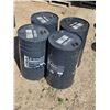 Image 3 : (4) Steel Oil Barrels - 52L - Empty