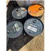 Image 2 : (4) Steel Oil Barrels - 52L - Empty