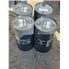 Image 1 : (4) Steel Oil Barrels - 52L - Empty